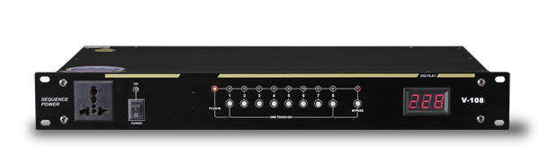 Zipter 8路时序电源V-108(RS232中控控制)