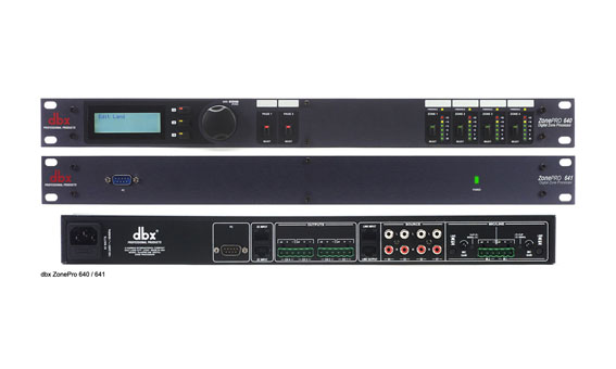 DBX zonePRO 641数字音频处理器 6进4出